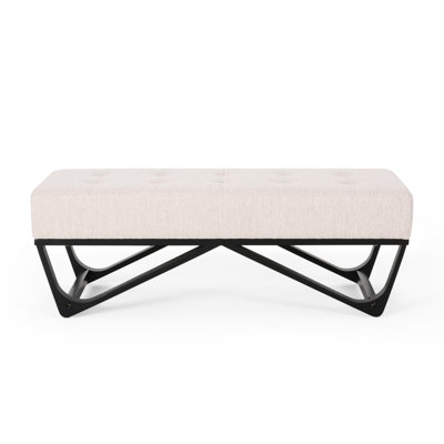 Modern With Button- Seat And Sleek Appearance Sophisticated Design Stable Leg Construction