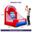 Jeu de lancer de balles gonflable Wellcomer de 1,8 m (6 pi) avec 10 balles et souffleur intégré, cible gonflable pour fêtes et événements dans le jardin.