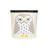 3 Sprouts - Canvas Storage Bin - Laundry and Toy Basket for Baby and Kids - Snowy Owl
