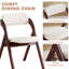 Chaise rembourrée empilable rembourrée et rembourrée-115937642