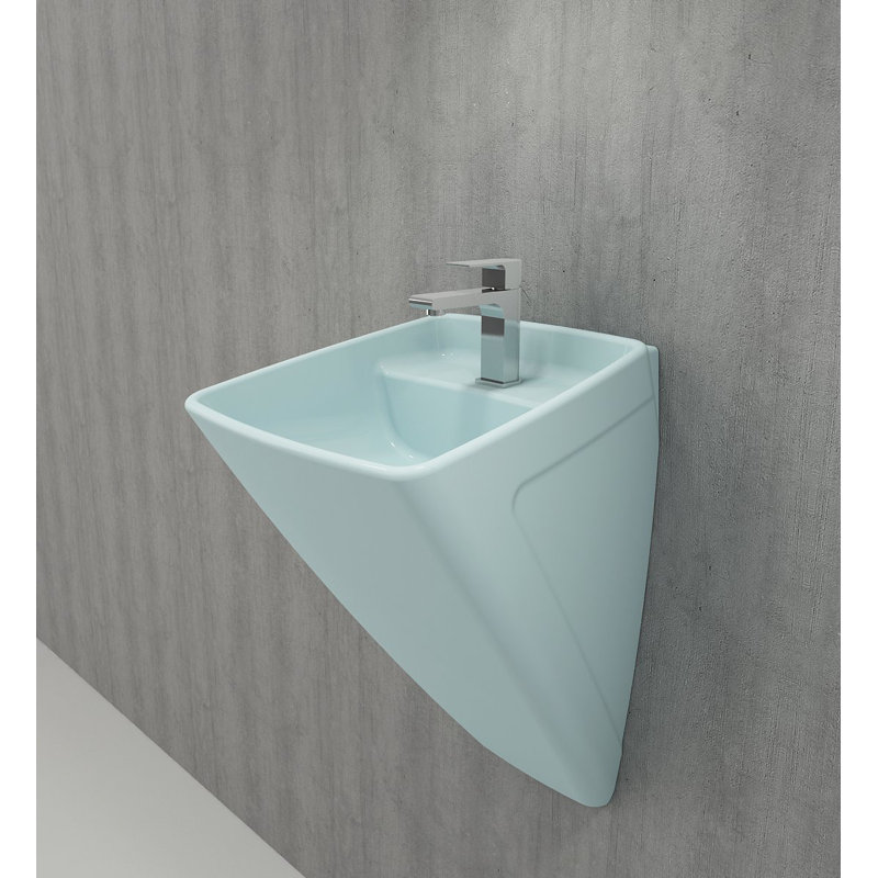 Venezia Monoblock Basin 1TH - 73x48x49cm, Matte Ice Blue
