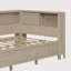 Lit de jour en bois avec tablettes de rangement et 3 tiroirs-371888991