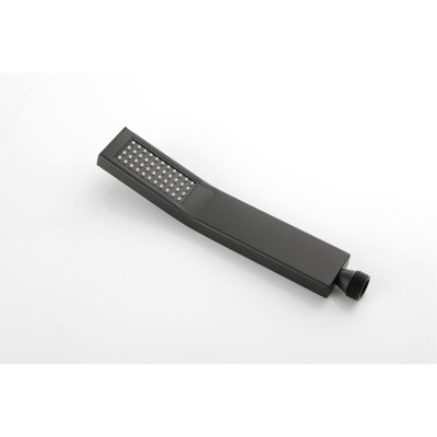 Douche à main avec barre coulissante de 28 pouces avec tuyau et tête en acier inoxydable au fini noir mat