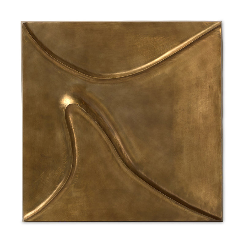 Ozias Metal Wall Panel-Smooth Golden