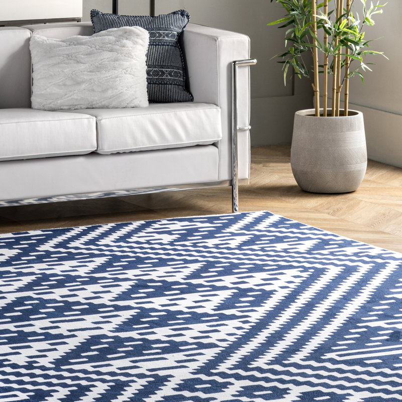 Chiara SpinClean Machine Washable Modern Geometric Area Rug, Rectangle 4' x 6'