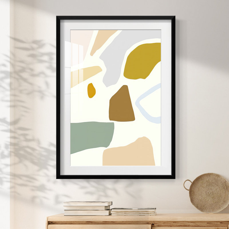 Pastel, taches, IIP, galerie supérieure, impressions sur toile, encadrée, Noir, H 28,5 po x l 20,5 po