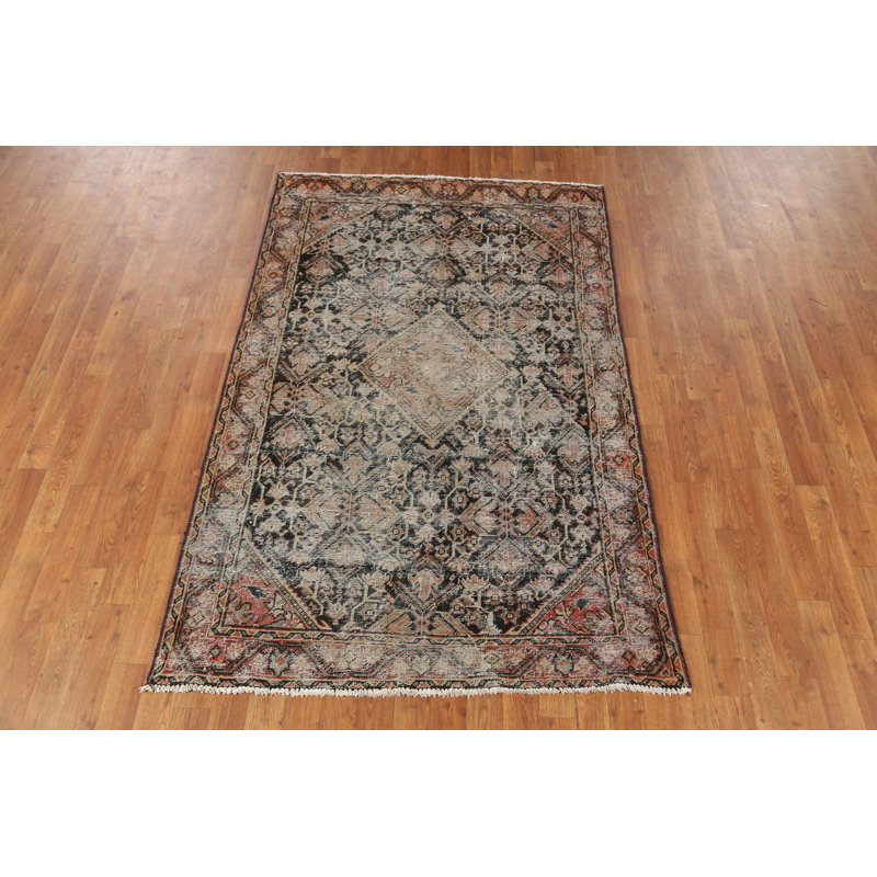 Tapis traditionnel antique géométrique 4 x 7