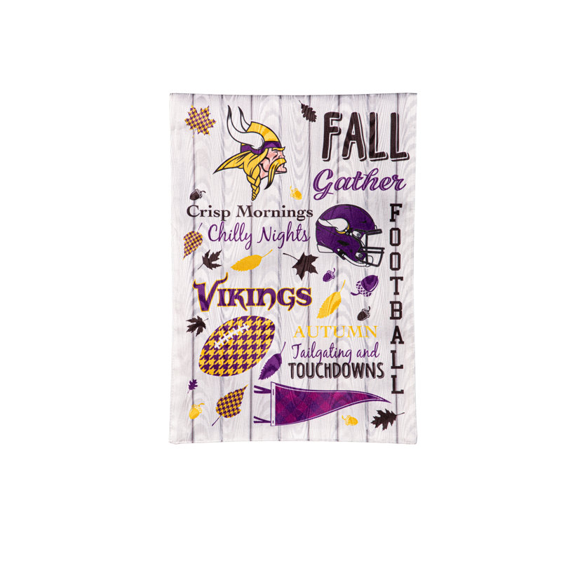 Double face 18 H x 12,5 l, NFL Minnesota Vikings