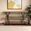 Console Parkland en métal brun naturel noir, H 31,33 po x l 59,56 po x P 15,80 po