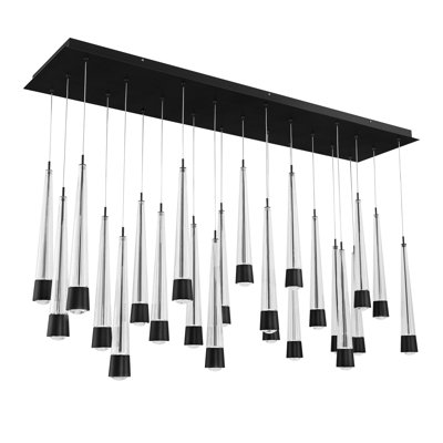 Luminaire suspendu à 23 lumières DEL Quill Linear