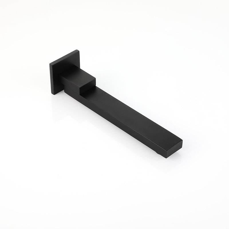 Ensemble de système de douche de plafond de 16 po - noir mat, laiton et acier inoxydable, eau accrue, expérience de bain agréable, buse autonettoyante, complet avec tête de composants de montage