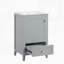 Meuble-lavabo de 20 po avec lavabo et porte à fermeture douce-1814567127