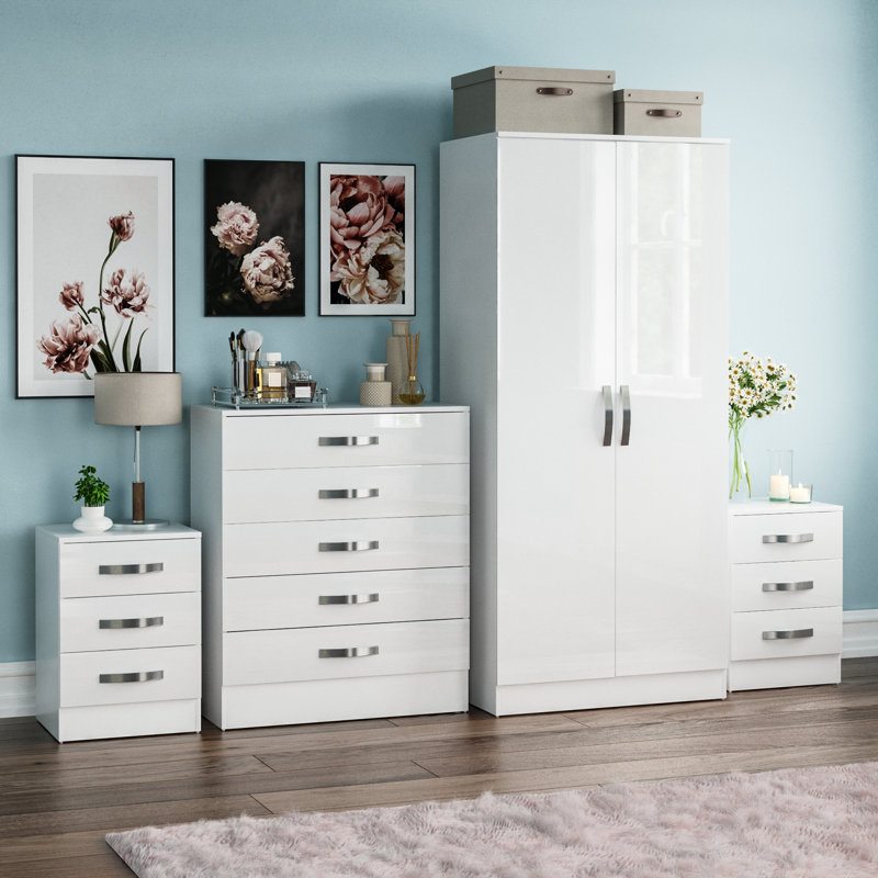 Arkadij Piece Bedroom Set, White