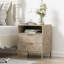 Table de chevet moderne pour chambre à coucher, table de chevet carrée 2 tiroirs avec rangement pour chambre à coucher (ensemble de 2)-554161198