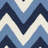 Rodgers Hand Woven Flat Weave Wool/Cotton Chevron Rug in Navy/Light Blue-1230978152