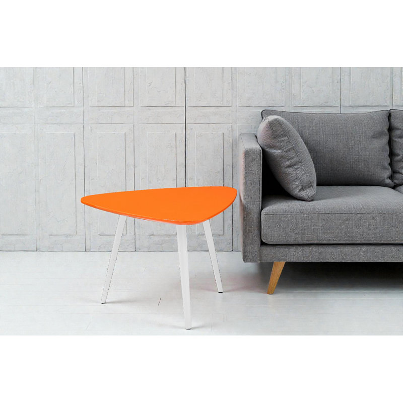     Table de bout à 3 pieds Pangea Home Hal, Orange