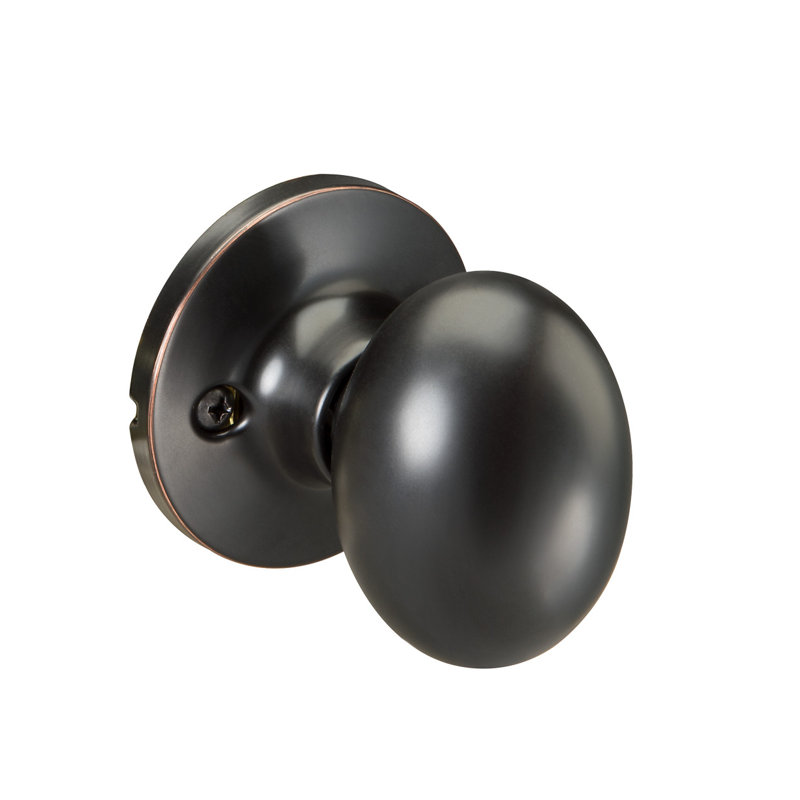 Serrure simple avec poignée waycross edge, Bronze huilé