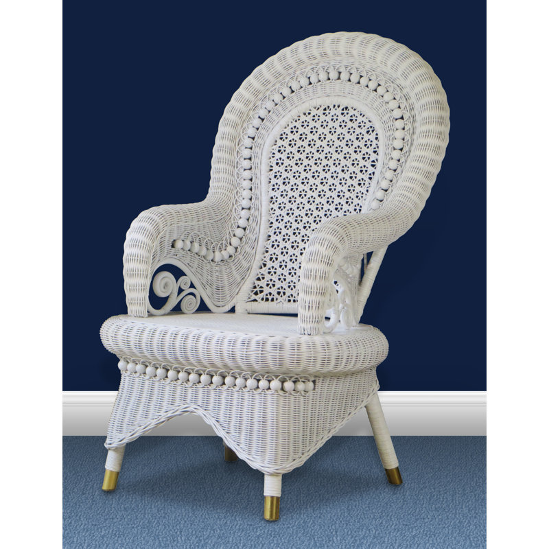 Fauteuil en rotin avec repose-pieds Sperry