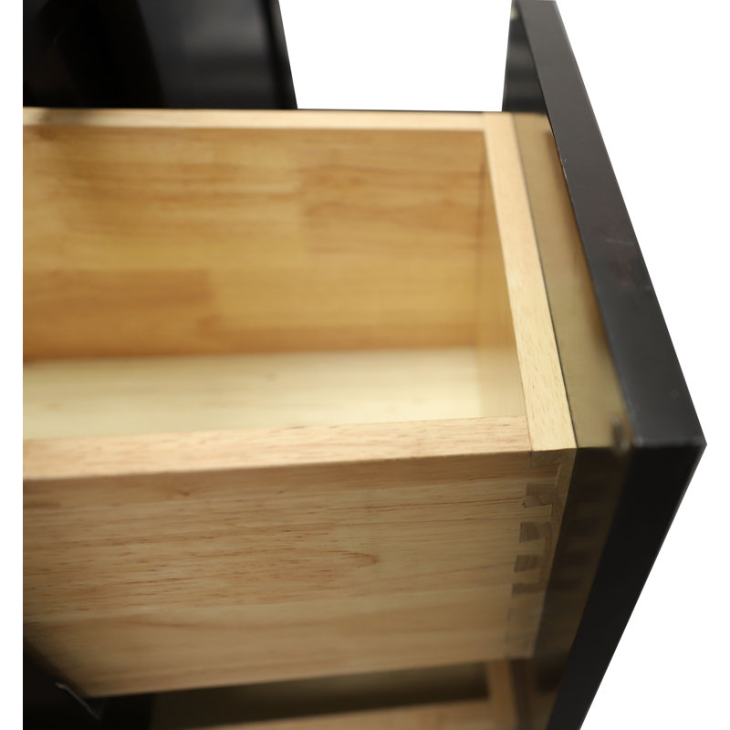 Espresso Shaker 30'' Solid Wood Bathroom Vanity with Drawers