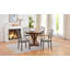 Chaise d'appoint de style campagnard en bois massif 36 po-493332849-493332850