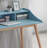 Roskilde Mid-Century Modern Wood Writing Desk With Hutch