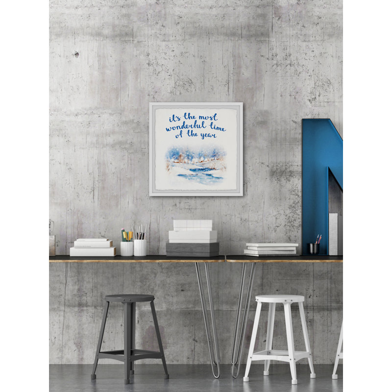 Wonderful Time - Single Picture Frame Print, 45cm H x 45cm W x 3.81cm D
