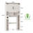 Over The Toilet Storage Cabinet With 2 Barn Doors-487572081