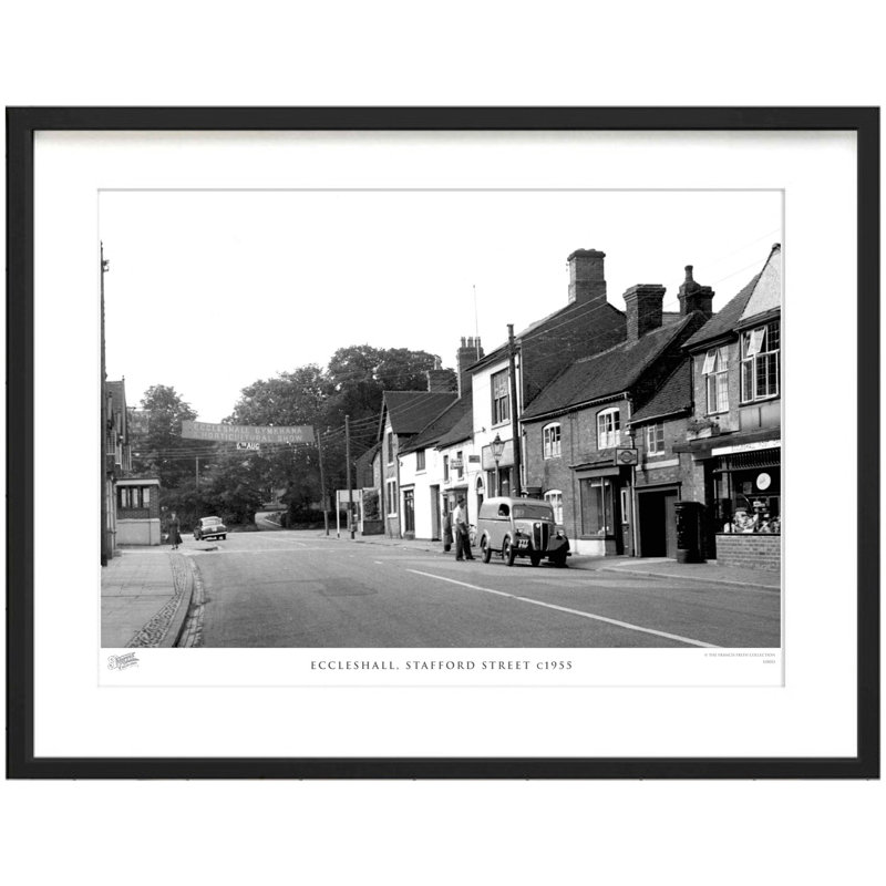 Eccleshall, Stafford Street C1955 - Single Picture Frame Print, 40cm H x 50cm W x 2.3cm D