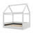 Full Size Fabric-Covered House Daybed Featuring LED Light Strips-1064702725