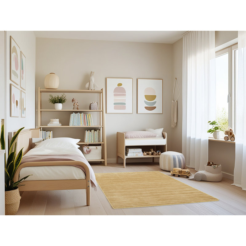 Surface beige contemporaine tapis, Rectangle 3 pi x 5 pi