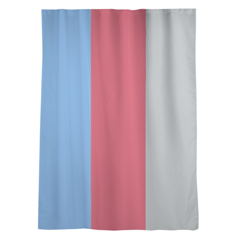 Panneau de rideau simple diaphane avec passe-tringle Stripes, Tennessee Football Grey/Red