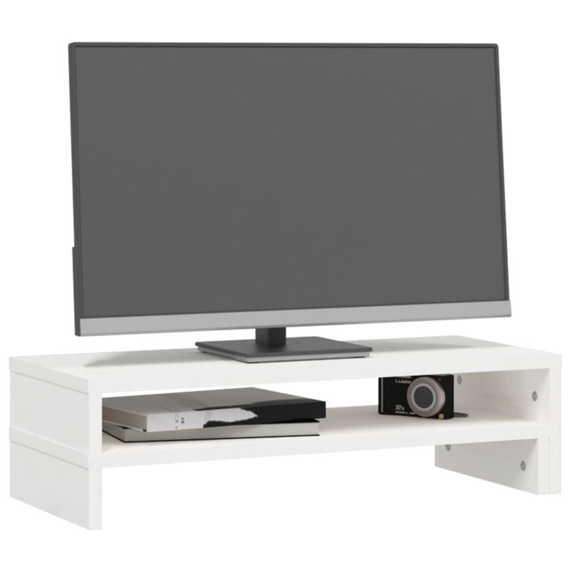Kierica Wood Monitor Stand, White