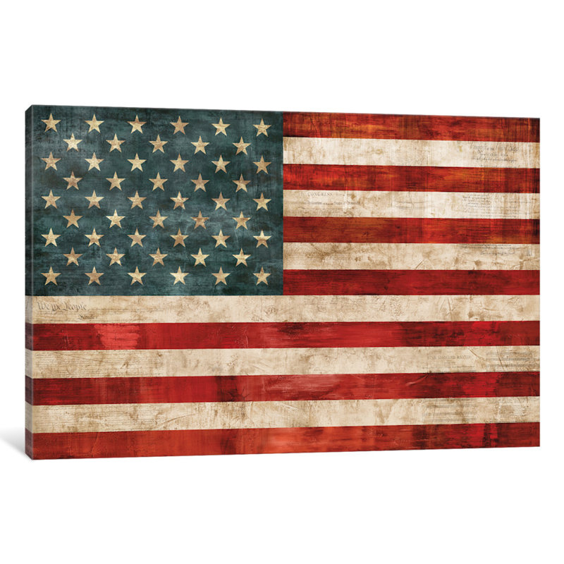 « allegiance », impression sur toile, H 8 po x l 12 po x P 0,75 po