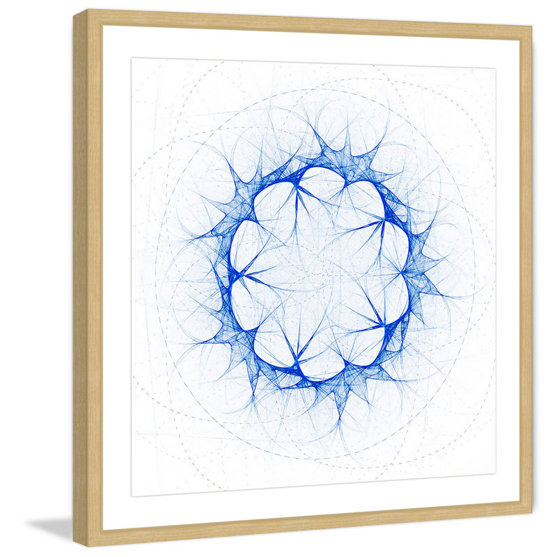 " Internal Lumosity " Acrylic Print, 18" H x 18" W, Natural Framed