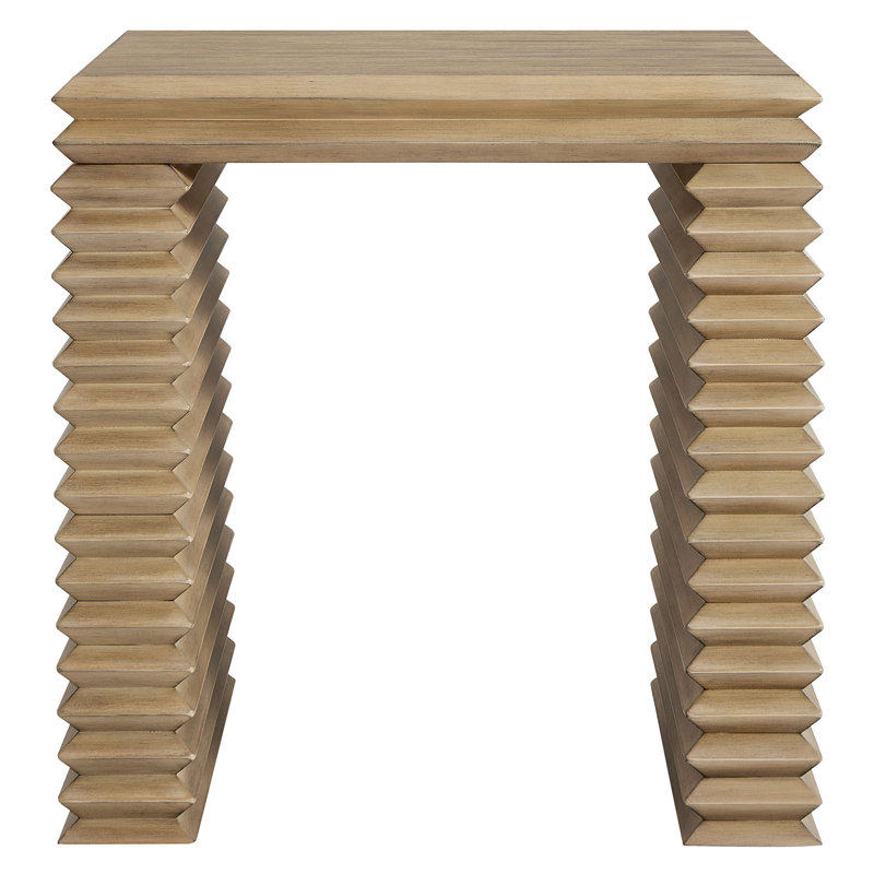 Canto Square 24" Stacked Design End Table