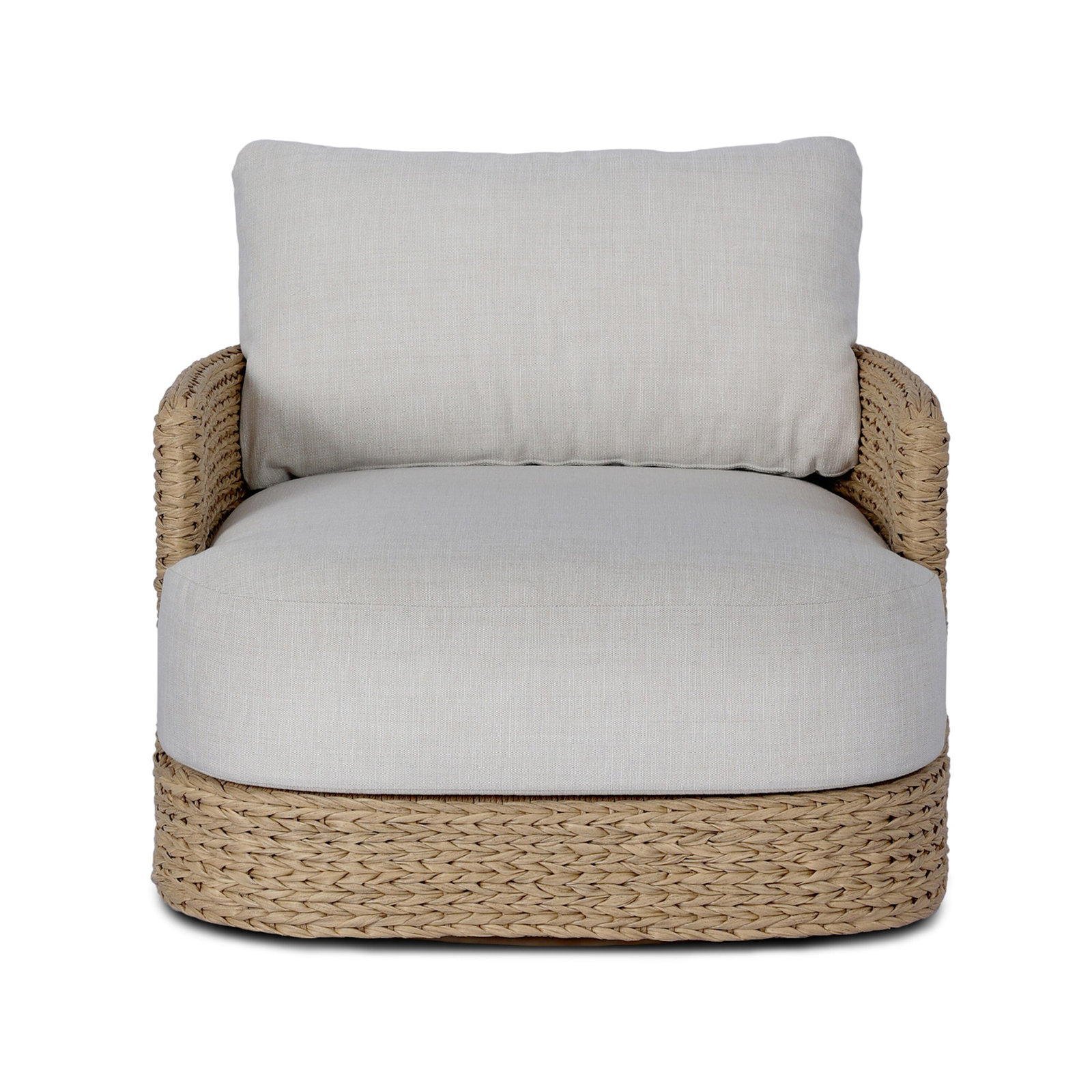 Abagail Swivel Premium All-Weather Wicker Outdoor Lounge Chair
