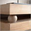Console étroite avec détail de perles