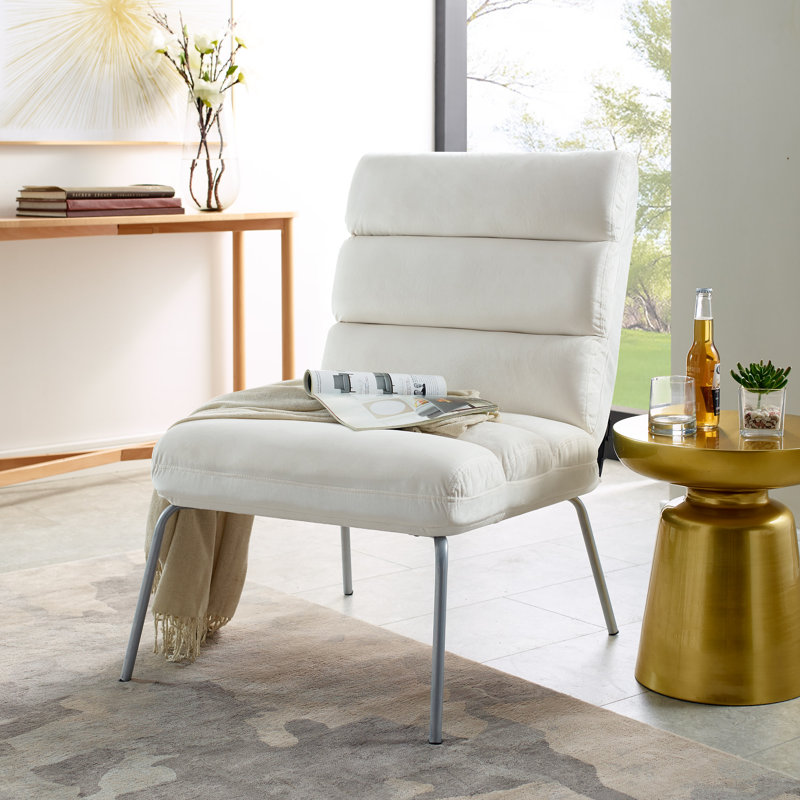 Baughn Upholstered Side Chair, White