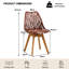 45cm Modern Cut‑Out Dining Side Chair, PU Padded Seat with Wood Legs for Kitchen and Office-1610627661-1615949637