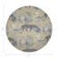 Sous-verres ronds en cuir végétalien Leopard Walk-119015328