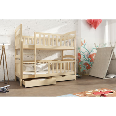 Truman Bunk Bed with Storage Included with Built-in Ladder Included