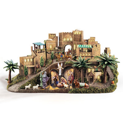 Sculpture Thomas Kinkade O Little Town of Bethlehem