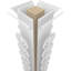 Craftsman Classic Bondi Square non effilé avec couronne et colonne de chantournage-70772285