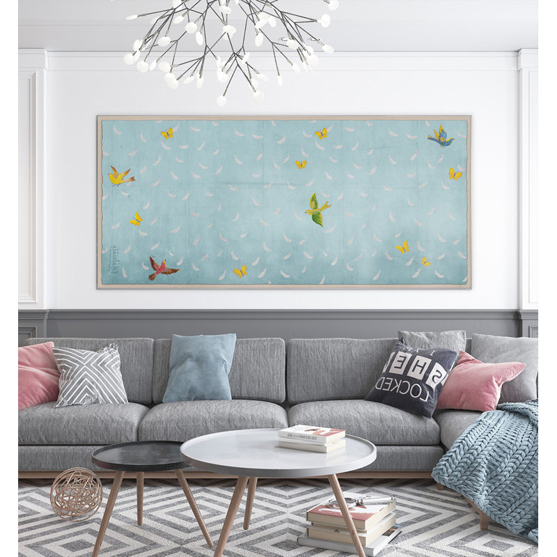 Paule Marrot, Blue Feathers - Large Print by Paule Marrot
