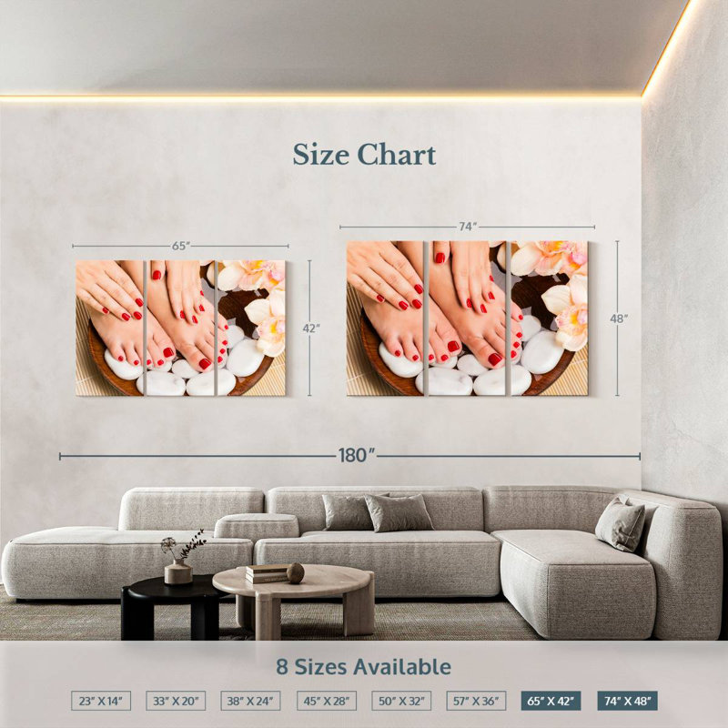 Shuttleworth Spa Red Nails, 42" H x 65" W