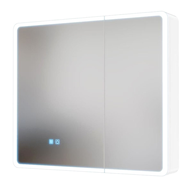 Led Bathroom Medicine Cabinet With Single-Color White Light ,Anti-Fogging ,Easy To Install Aluminum-Plastic Cabinet.(31.50*27.56 Two Door)