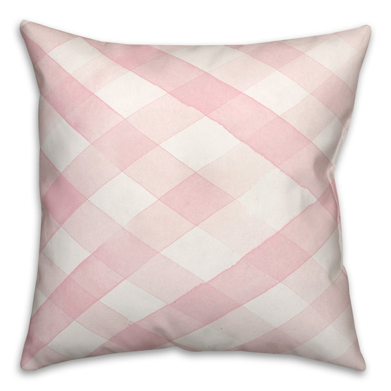 Checkered Reversible Throw Pillow