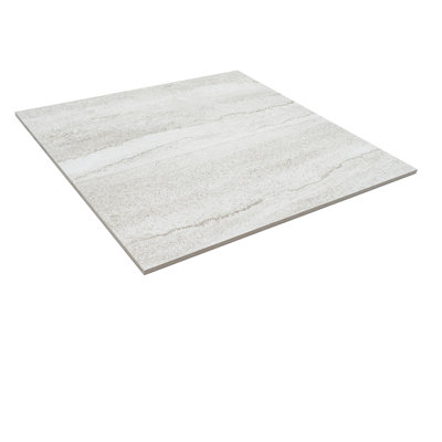 Arenza 24x24 Light Gray Porcelain Large Format Stone Look Wall and Floor Tile (11.63 sq ft/case) - 3 Pack