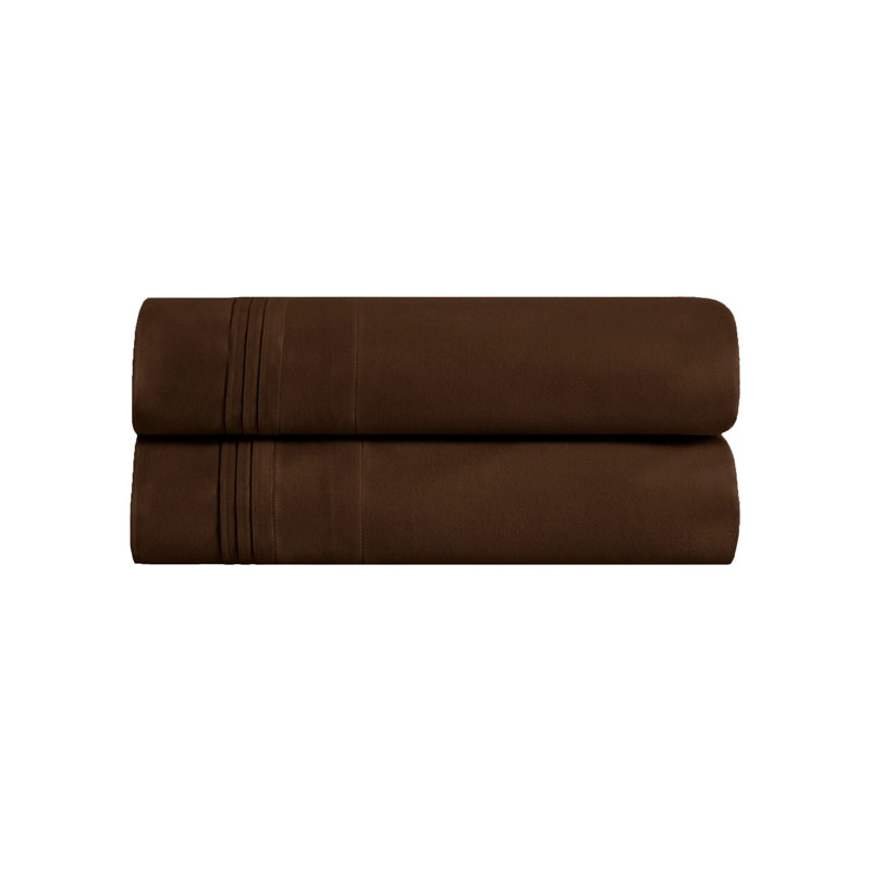 Aldin 650 Thread Count Certified Egyptian Cotton Solid Color Pillowcase Set, Standard, Wisteria