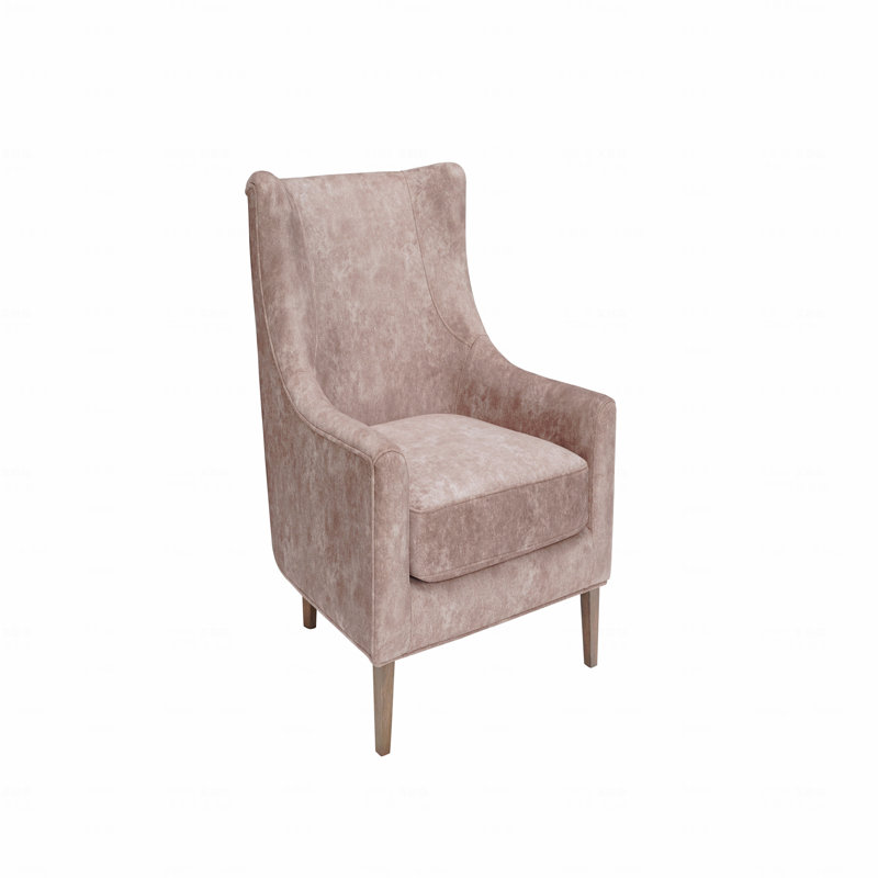 Chaise d'appoint à dossier haut en caramel